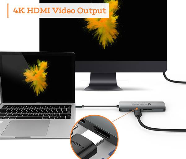 【NOVOO】八合一Type-C多功能鋁合金集線器 (USB-C HUB/讀卡機)-鋼鐵灰