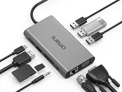 omars 十合一Type-C 多功能集線器 (USB-C HUB/讀卡機)