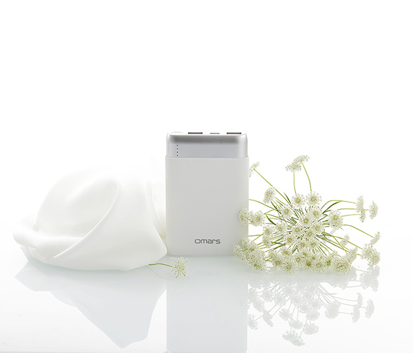【omars】炫彩系行動電源-雪花白