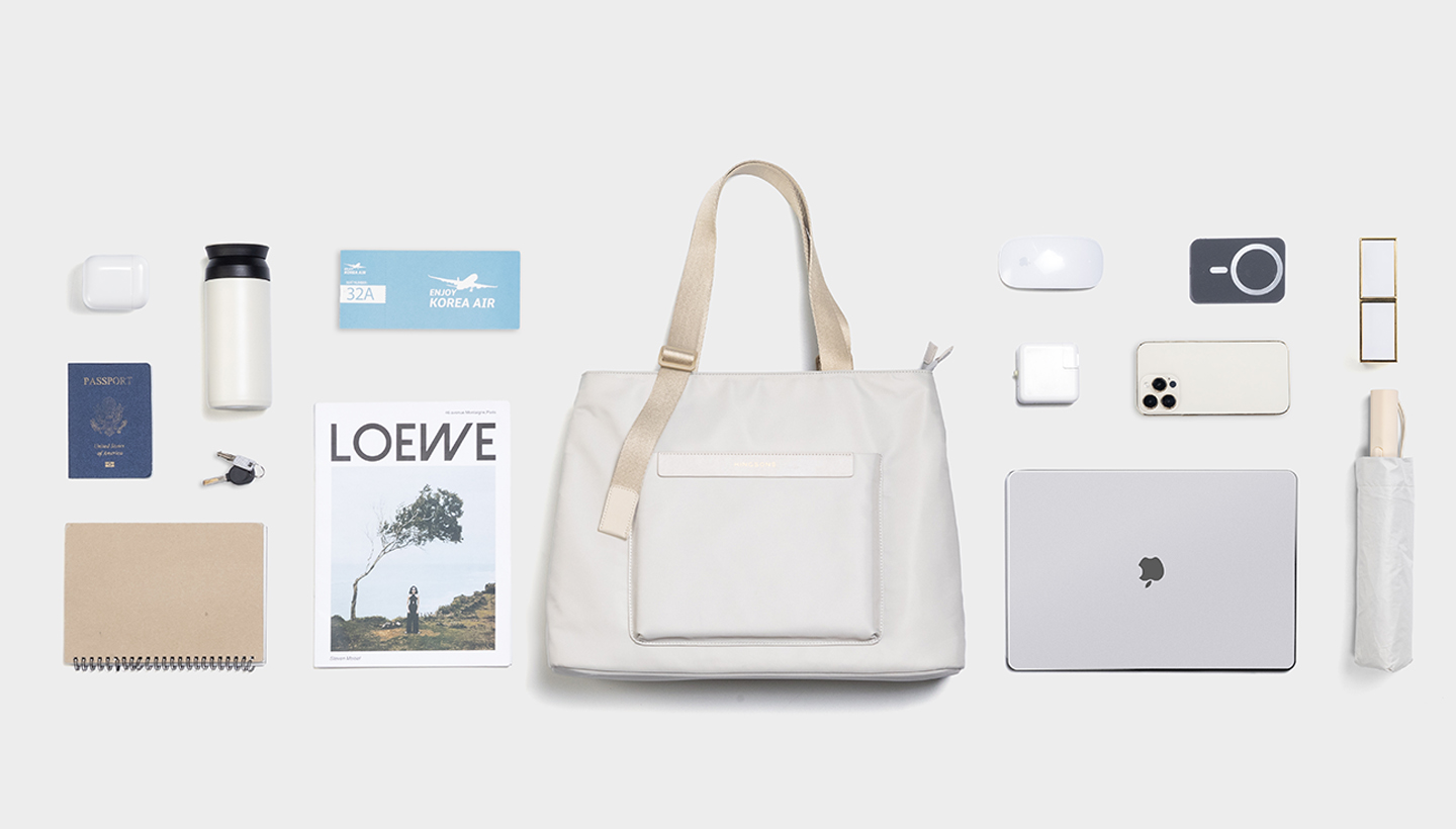 【KINGSONS】質感緞面-隨行雙層大容量托特包-柔光杏